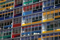 Colorful Windows near Lille Station Fine Art Print