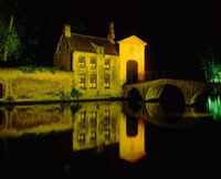 The Beguinage at Night, Bruges, Belgium Fine Art Print