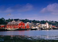 Atlantic Fisheries Museum and Lunenburg Harbor Fine Art Print