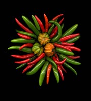 Hot Peppers 1 Fine Art Print