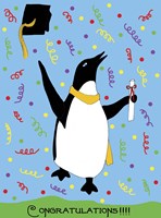 Penguin Graduation Fine Art Print