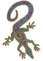 Lizard Trispiral Fine Art Print