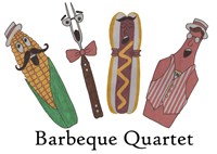 Barbeque Quartet Fine Art Print