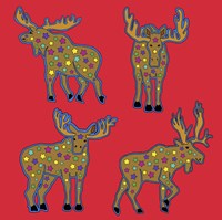 4 Moose Fine Art Print