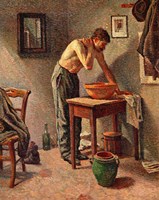 Man Washing Himself, 1886 Fine Art Print