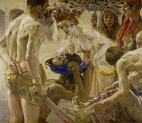 Salome And The Head Of Saint John The Baptist Fine Art Print