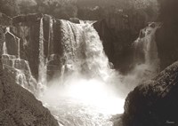 Sepia North Shore Waterfall Fine Art Print