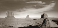 Sepia Monument Valley Fine Art Print