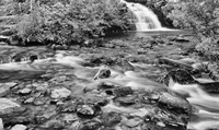 Water Rushing Over Rocks Fine Art Print