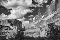 Valley of Rock Under Clouded Sky Fine Art Print