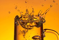 Glass Mug On Bar Splashing II Fine Art Print