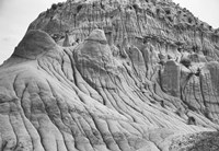 Mountain Rock Forms Black And White Fine Art Print