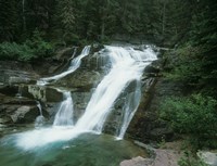 Glacier National Park Waterfall 7 Fine Art Print
