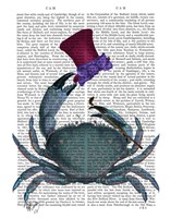 The Dandy Crab Framed Print
