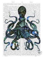 Fishy Blue Octopus Fine Art Print