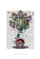 Dodo in Teacup with Dragonflies Framed Print