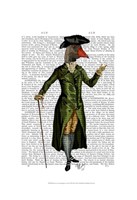 Goose in Green Regency Coat Fine Art Print