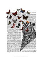 Conch Shell and Butterflies Fine Art Print