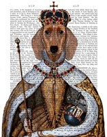 Dachshund Queen Framed Print