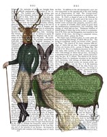 Mr Deer and Mrs Rabbit Fine Art Print