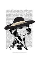 Dalmatian and Brimmed Black Hat Fine Art Print