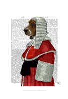 Basset Hound Judge Portrait I Framed Print