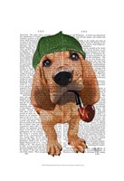 Bloodhound Sherlock Holmes Framed Print