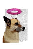 German Shepherd With Pink Halo Fine Art Print