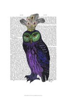 Purple Owl Fine Art Print