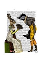 Look Of Love Regency Badger & Hare Couple Framed Print