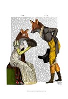 Foxes Courting Fine Art Print