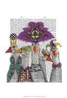 Mardi Gras Gaggle of Geese Fine Art Print