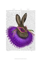Mardi Gras Hare Framed Print