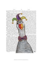 Mardi Gras Goose Jester Hat Fine Art Print