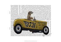 Meerkat in Hot Rod Fine Art Print
