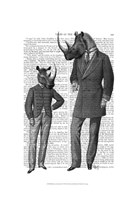 Rhinos Fathers Day Fine Art Print