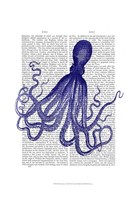Blue Octopus 4 Fine Art Print