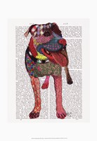 Staffordshire Bull Terrier - Patchwork Fine Art Print