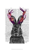 Jackalope with Pink Antlers Fine Art Print