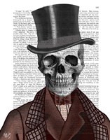 Skeleton Gentleman and Top hat Fine Art Print