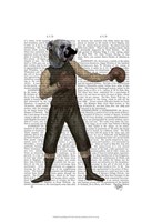 Boxing Bulldog Full Framed Print