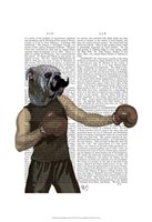 Boxing Bulldog Portrait Fine Art Print