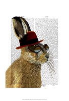 Steampunk Hare with Bowler Hat Fine Art Print