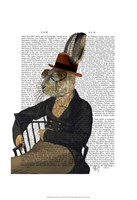 Horatio Hare On Chair Framed Print