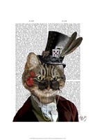 Phileas Feline Steampunk Cat & Top Hat Fine Art Print