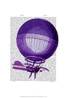 Blanchards Hydrogen (Purple) Hot Air Balloon Framed Print