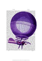 Blanchards Hydrogen (Purple) Hot Air Balloon Fine Art Print