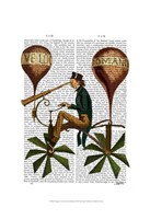 Voyage A La Lune Hot Air Balloon Fine Art Print