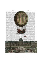 Airship Over City Fine Art Print