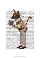 Fox in Boater Fine Art Print